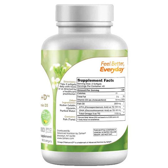 Omega 3 Platinum + D, ZHL
